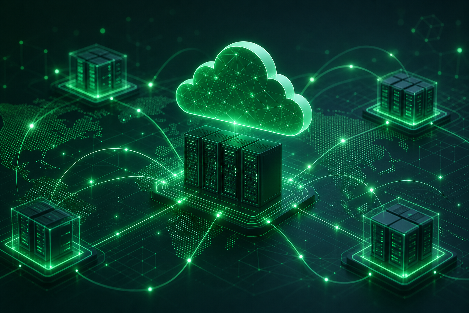 Cloud-Infrastruktur und vernetzte Server-Architektur